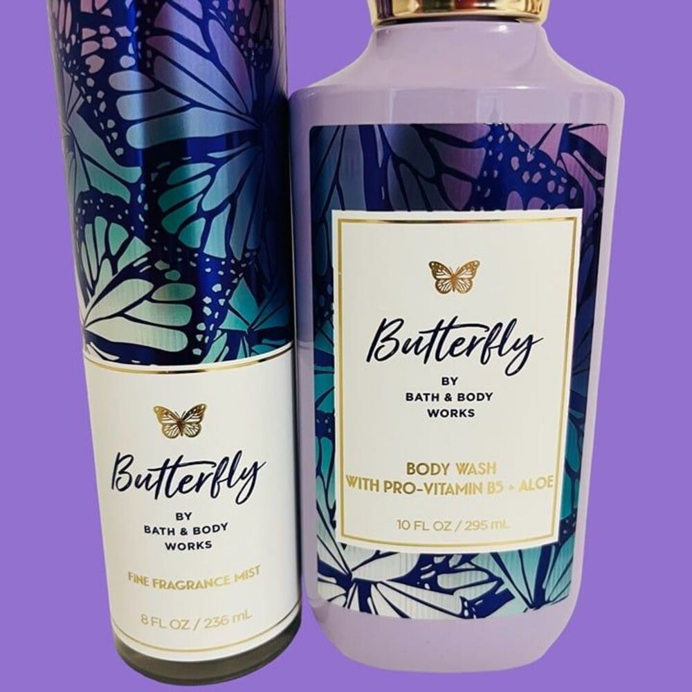 Bath & Body Works Butterfly Fine Fragrance Mist & Body Set Two